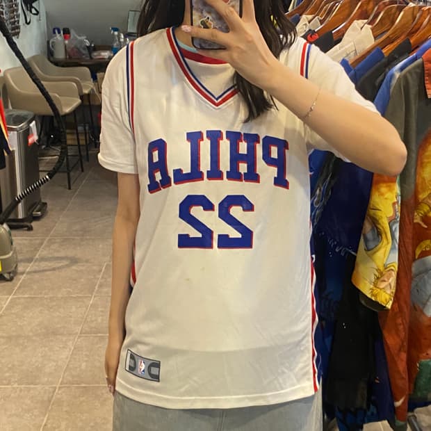 [NO.9] NBA philadelphia THYBULLE 화이트 져지 