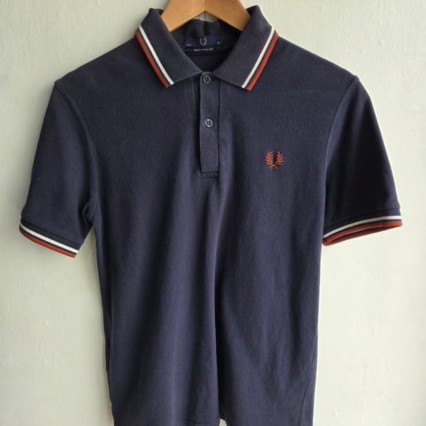 [FRED PERRY] Made in England 트윈 티핑 피케 폴로