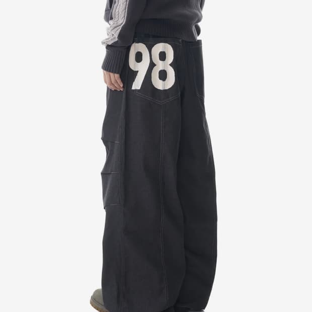 아캄 Aakam 98 핀턱 바지 블랙 1사이즈 새상품