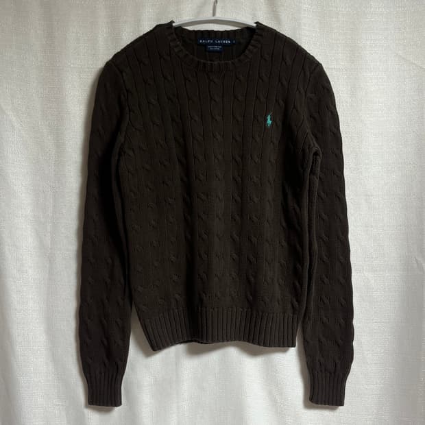 폴로 랄프로렌 케이블 니트 S