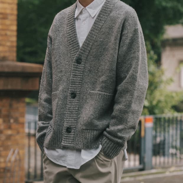 247 시리즈 부클 가디건 그레이 XL