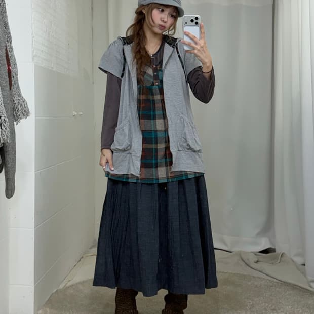 데일리 히피모리 너드 하구미 아가일 코위찬 코디세트