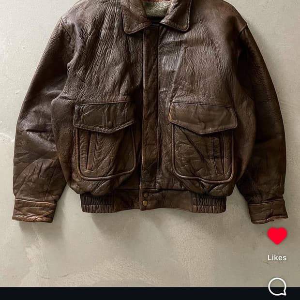 빈티지 양가죽 봄버자켓 M (실사있음)