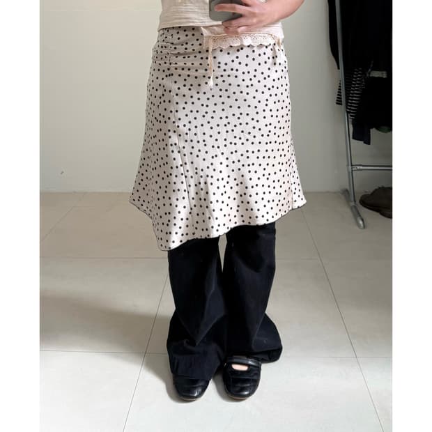 빈티지 도트 스커트