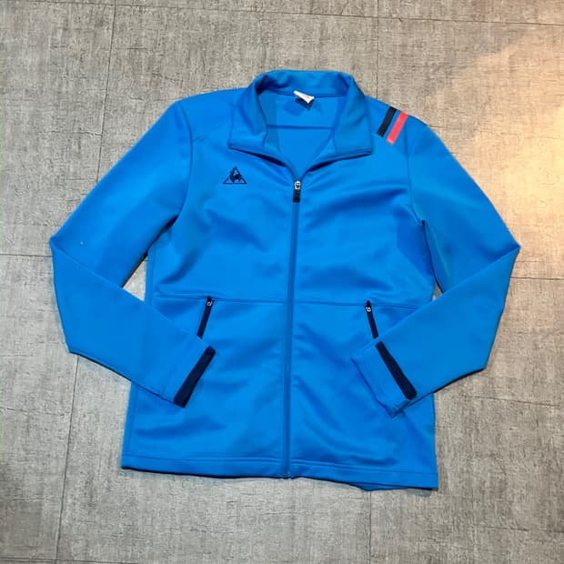 Lecoq 르꼬끄 핀터깔y2k 올드스쿨스트릿 져지집업 블루