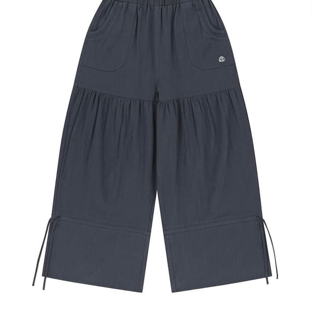 코이세이오 러프 셔링 팬츠 네이비