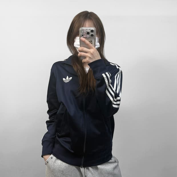 아디다스 파이어버드 트랙탑 져지 네이비