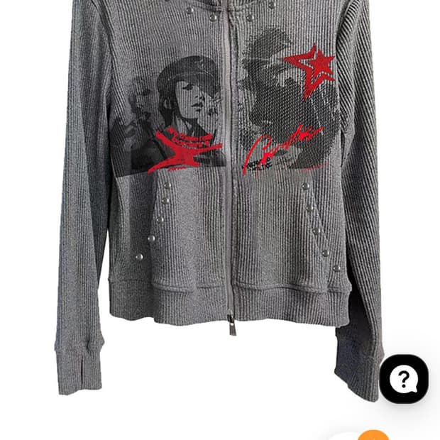 비엑세스 Graphic Print Hoodie 