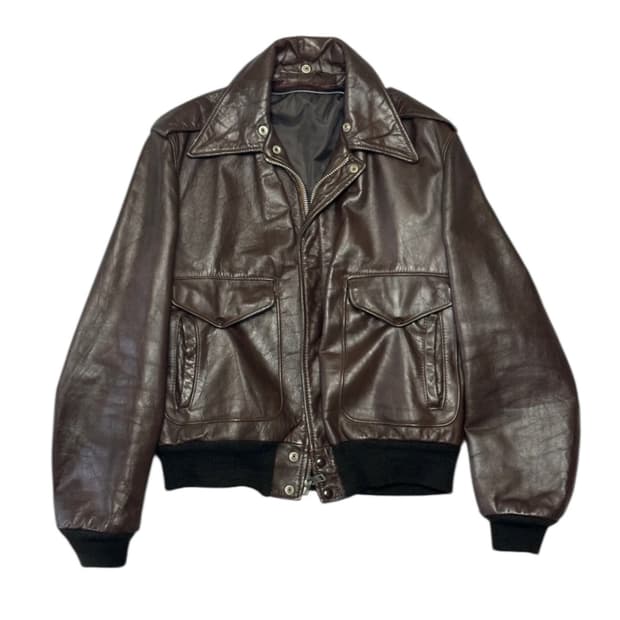 (소가죽) 빈티지 레더 자켓