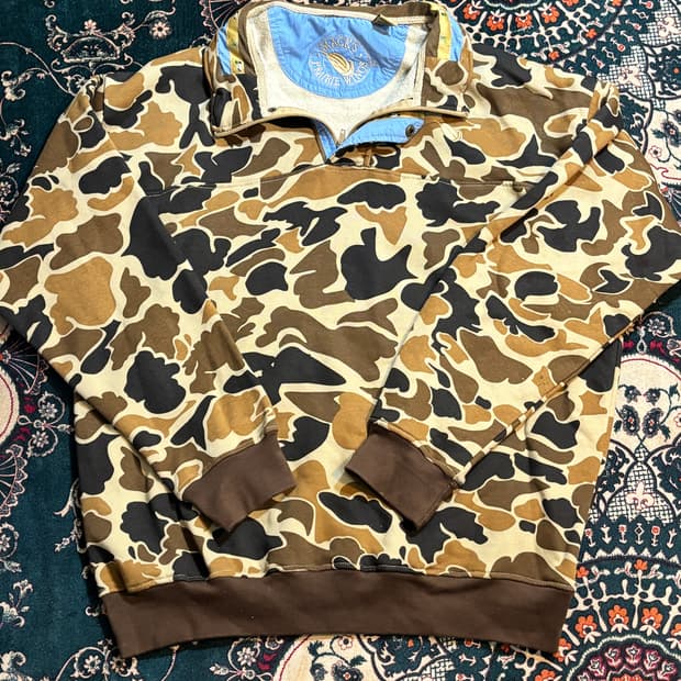 MACK'S PRAIRIE 카모 하프집업 반타자 희귀 후리스 XL