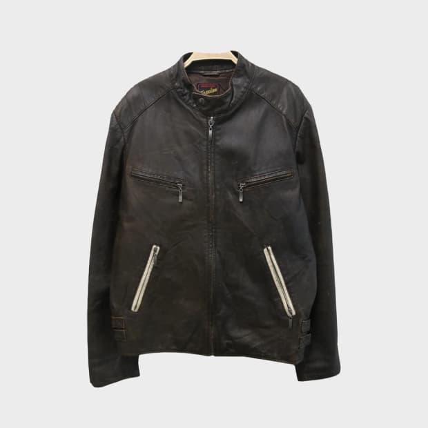 FREEDOM Y2K가죽 라이더 집업 60360