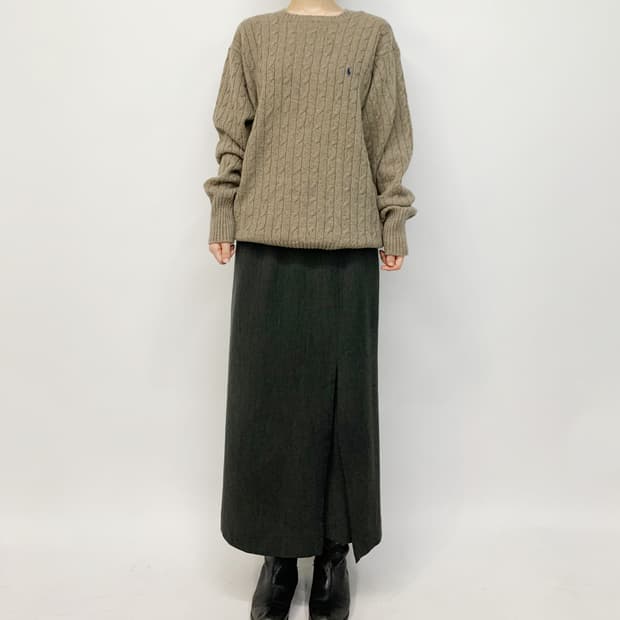 폴로 랄프 로렌 꽈배기 니트