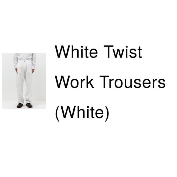 선플라워 트위스트 워크 트라우저