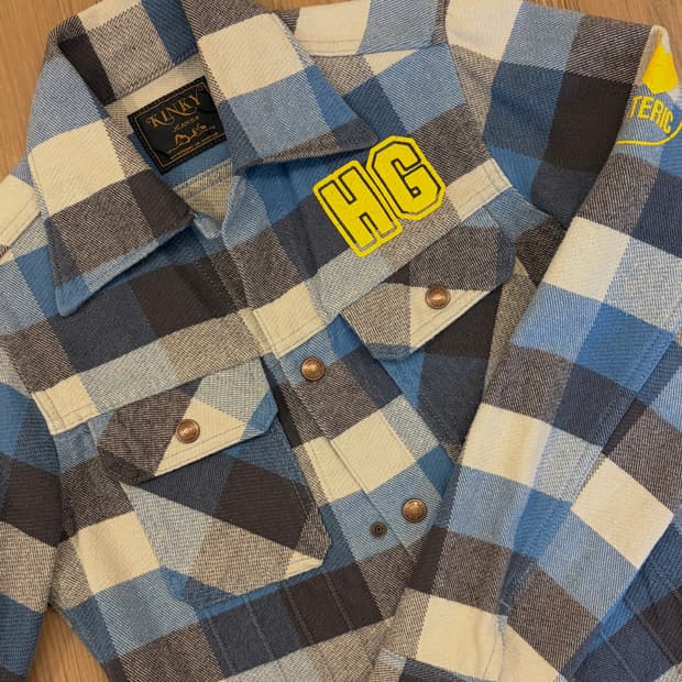 히스테릭 글래머 체크 자켓