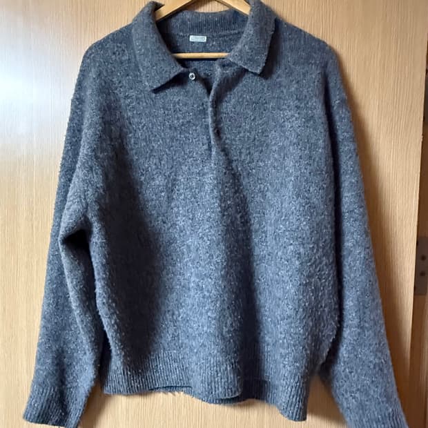 아프레쎄 25aw 캐시미어 니트 폴로2사이즈