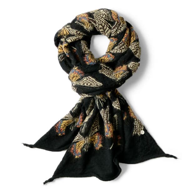 [OS] 캐피탈 축융 울 나비 버터플라이 머플러 블랙