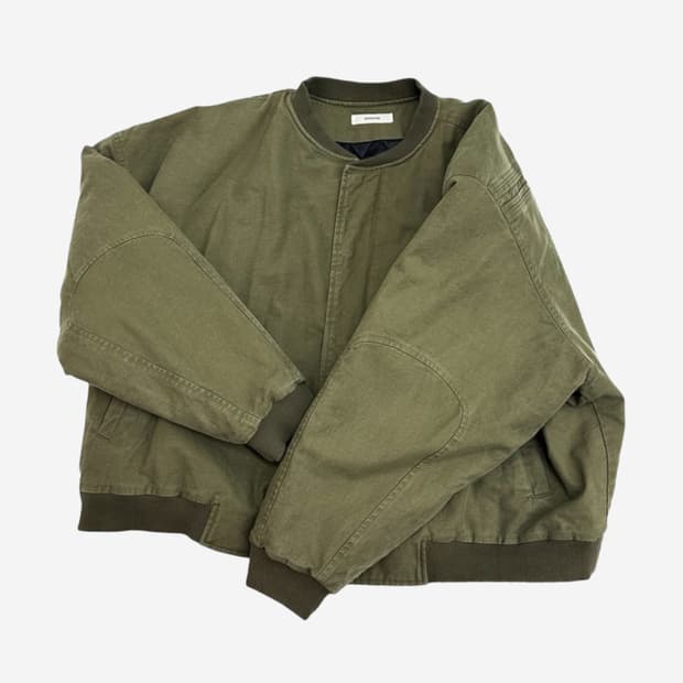 Nonnod Sulfur Dye Serge Bomber Jacket 