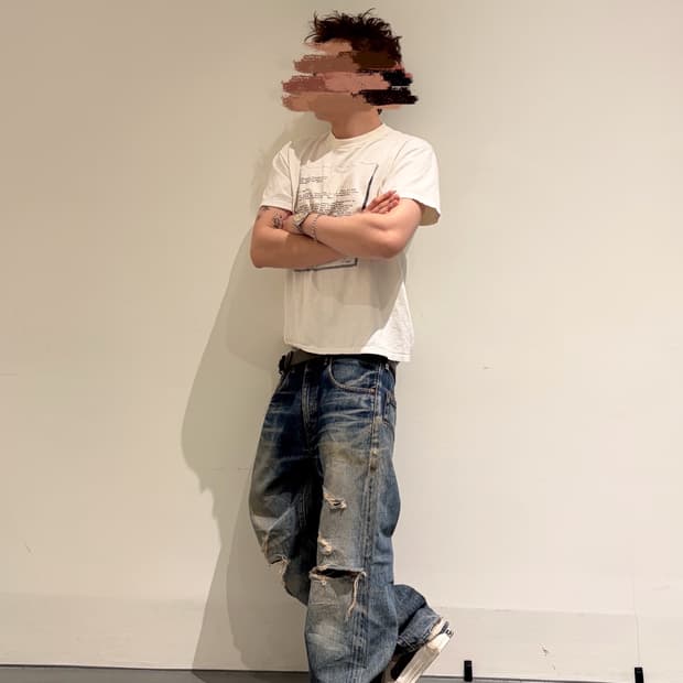 90‘s Bush Clinton Letter Print T-shirt L