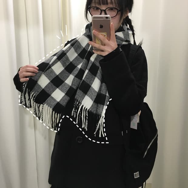 타탄체크 머플러