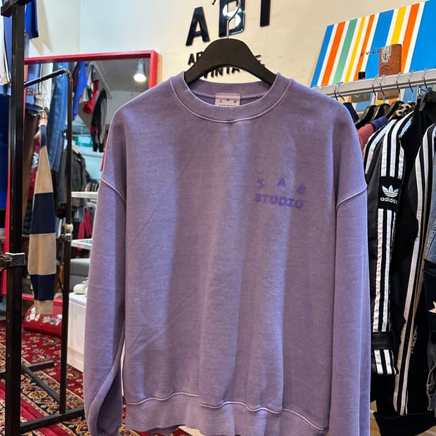 아이앱 스튜디오 피그먼트 스웨트셔츠 라벤더 L