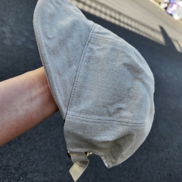 마  베이지 여성 모자