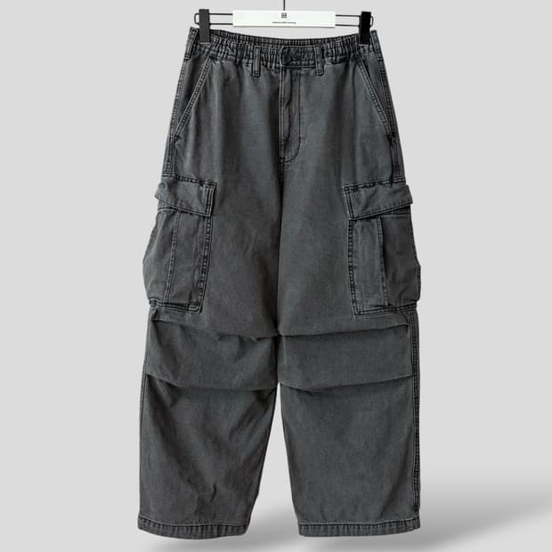 (XS)GU 지유 슈퍼와이드 데님 카고팬츠