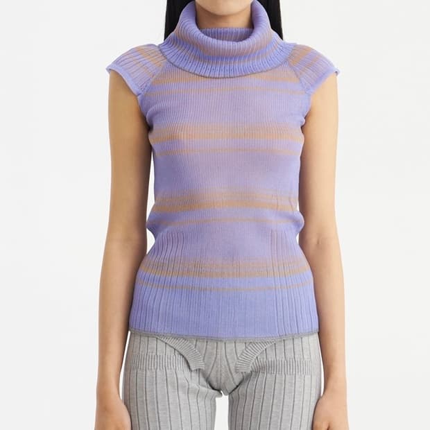 Knit vest purple