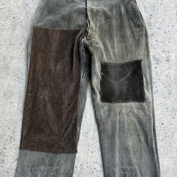 1940s Le Mont St Michel 프렌치 르몽생미셸 코듀로이팬츠