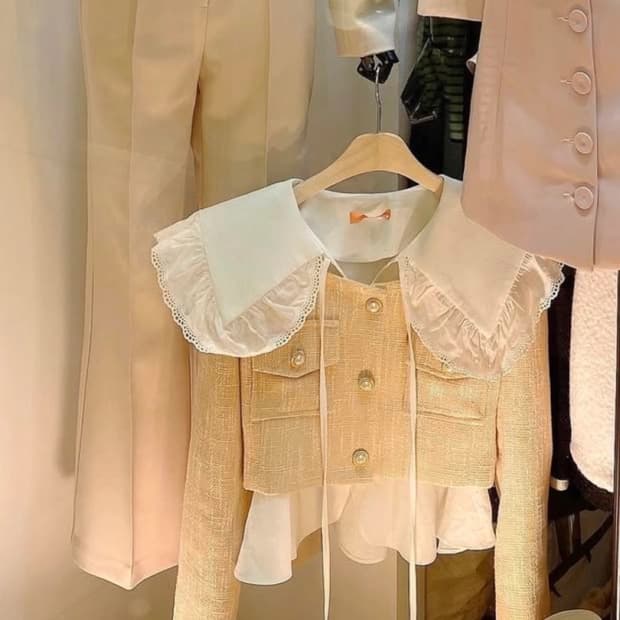 빅카라 블라우스(거의새옷)