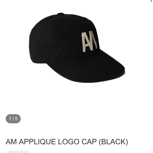 leuk 루크 AM 볼캡 모자 블랙