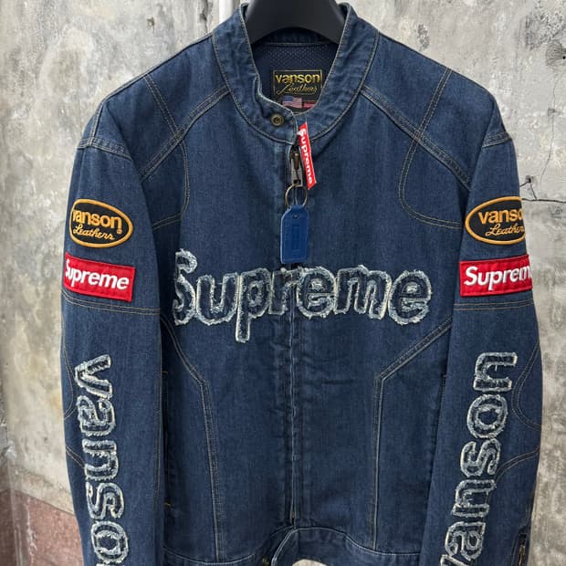 [L]슈프림 x 밴슨 벤슨 코듀라 데님 자켓