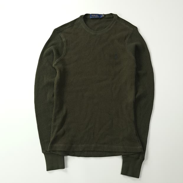 CK242 S 폴로 와플 올리브그린 티셔츠