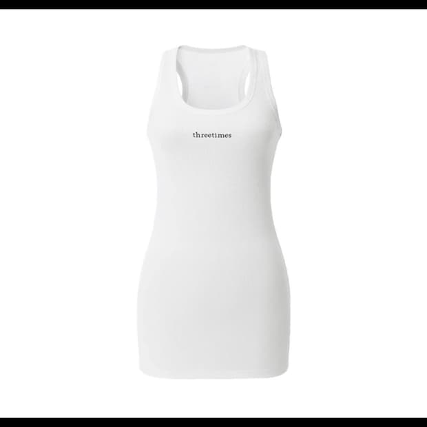 쓰리타임즈 로고 탱크탑 s
