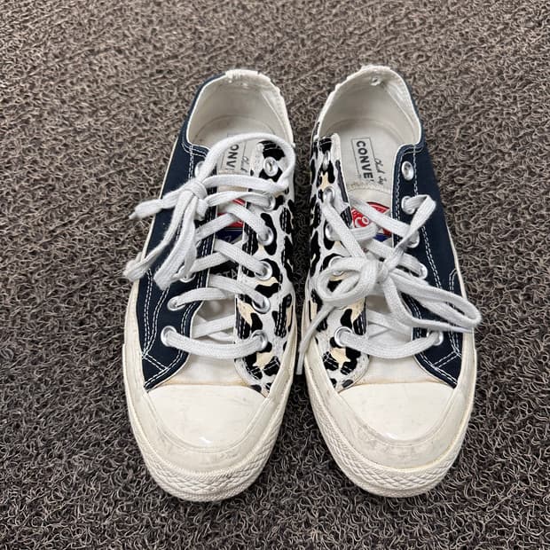컨버스 척 테일러 1970s OX로우 레오파드 스니커즈 245