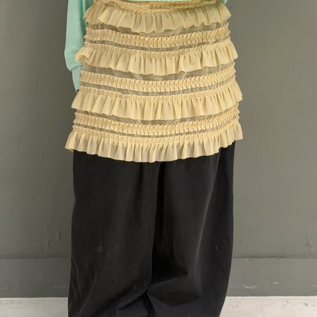 butter frill detail can-can skirt