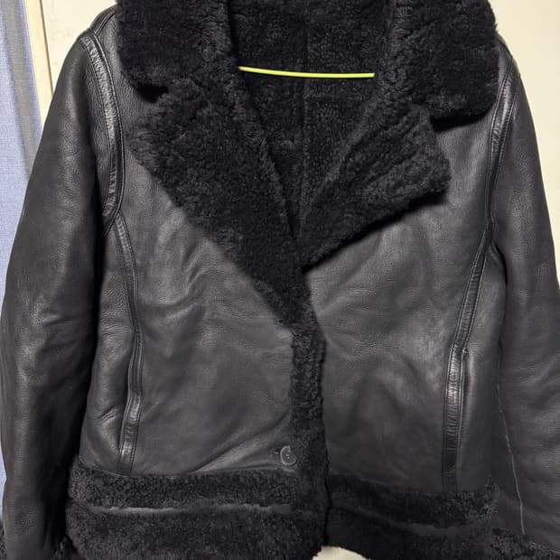 여자양가죽양털무스탕