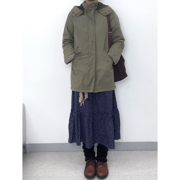 빈티지 카키 야상 자켓
