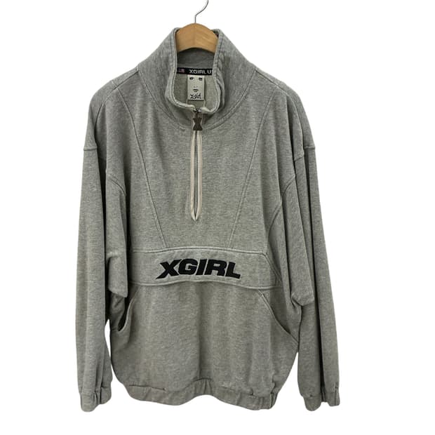 엑스걸 스웨트 하프집업