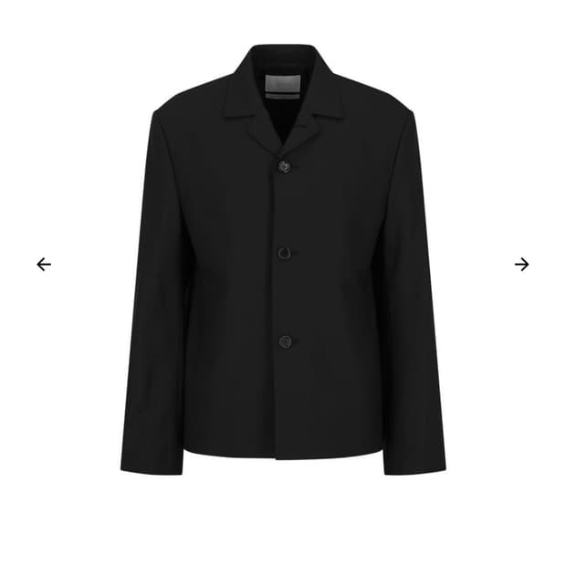 아모멘토 26SS 오버사이즈 울 자켓, 블랙 M 판매