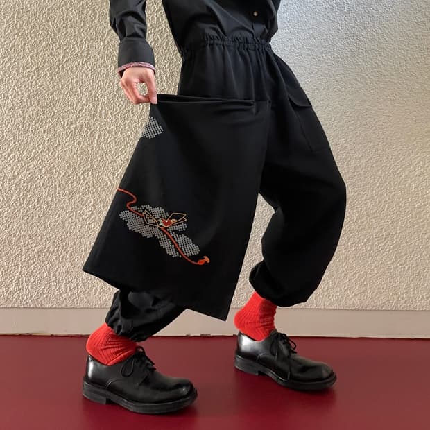 오리엔탈 스커트 레이어 사루엘 팬츠