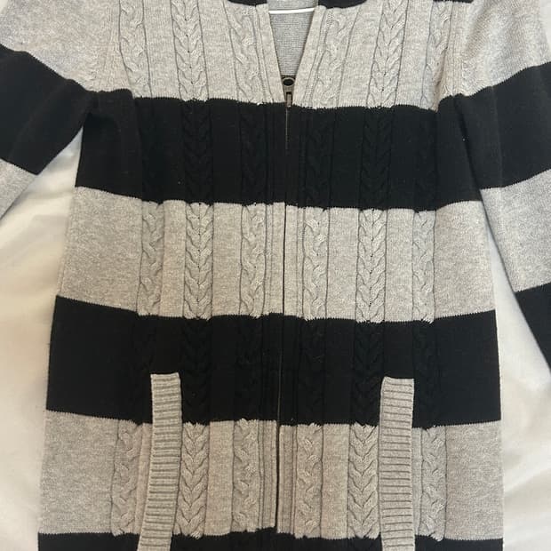 gap 스트라이프 후드 가디건