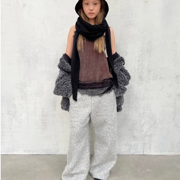 세릭 헤어리 와이드 팬츠