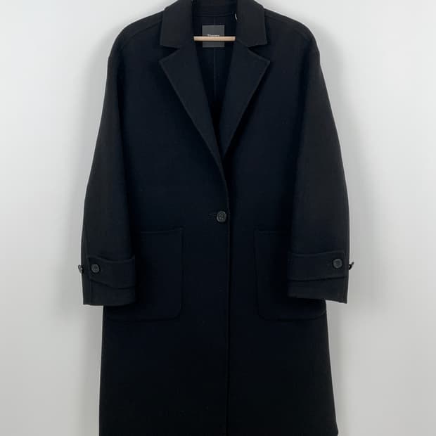 띠어리(Theory) 뉴 디바이드 이지 원 버튼 울 캐시미어 코트