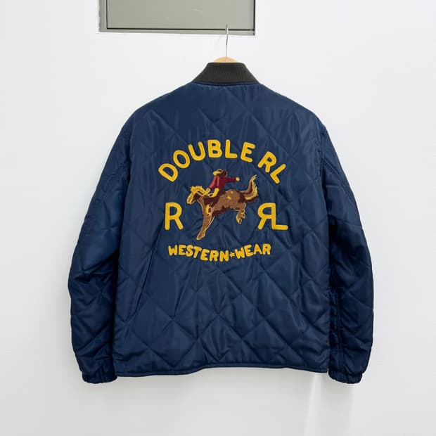 RRL 더블알엘 리버시블 카우보이 자수 퀼팅 자켓 (M)  