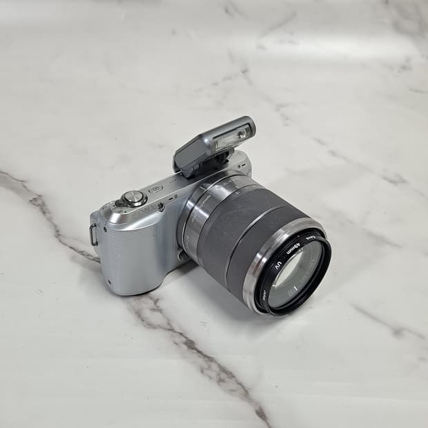 상태A 소니 NEX-C3 미러리스 실버 바디 /18-55mm 렌즈