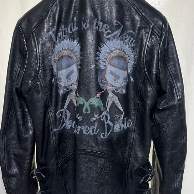 디스퀘어드 레더 자켓