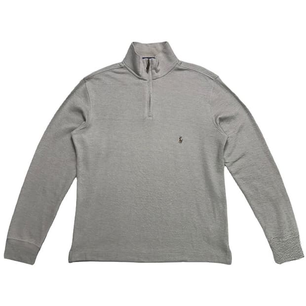 폴로랄프로렌 하프 집업 니트 스웨터 베이지 M