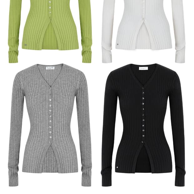 페일제이드 Mag Cardi Open Hem Long Ver 아이보리