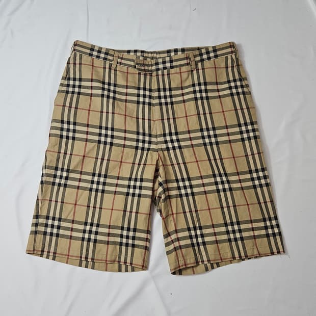 버버리 BURBERRY 노바체크 반바지 5부 팬츠 36R (정품)
