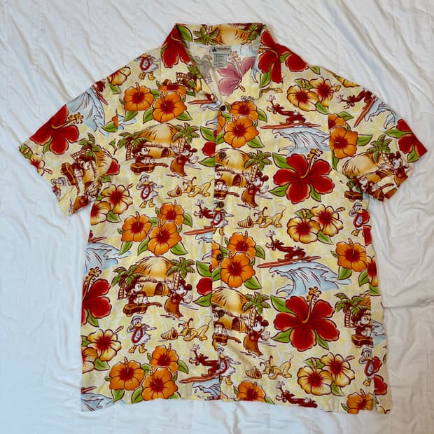 디즈니 하와이안 셔츠